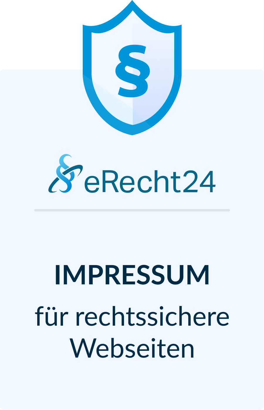 eRecht24 — Impressum — Siegel eRecht24 - Impressum - Siegel
